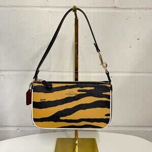 Coach C7438 Nolita 19 With Tiger Print In Honey/Black Multi